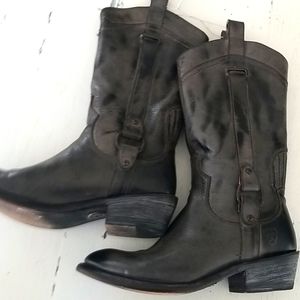 Women's Ariat Grey Leather Cowboy boots